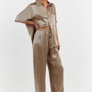 NWT DISSH Vacation Satin Pants